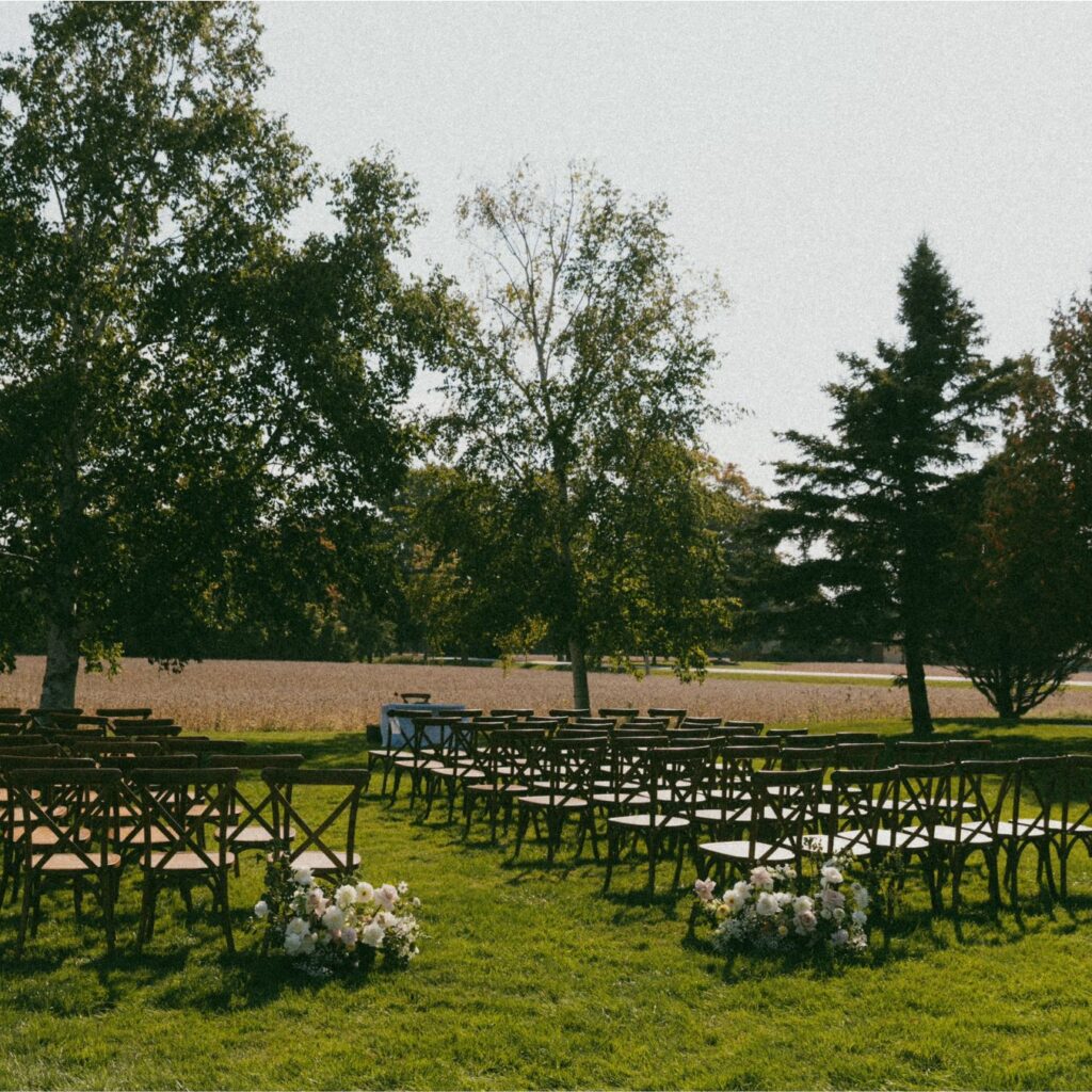 Georgian Bay Event Rentals Ceremony Set Up