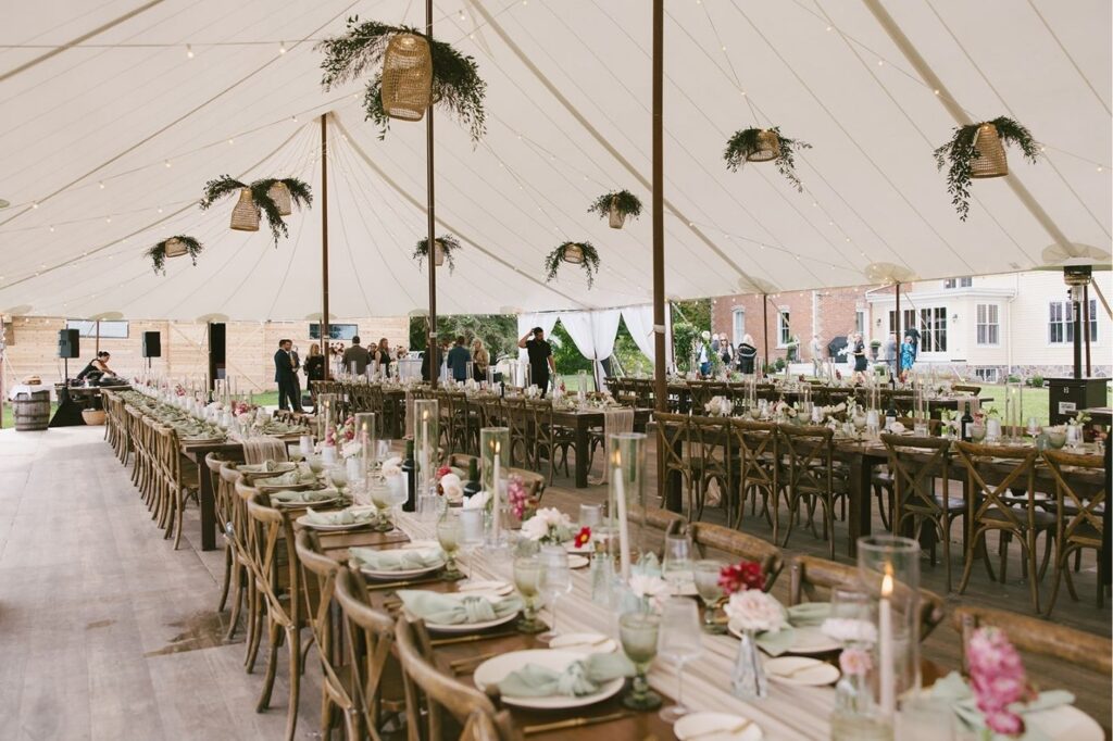 Wedding reception planned by Amanda Jerome Events in Collingwood