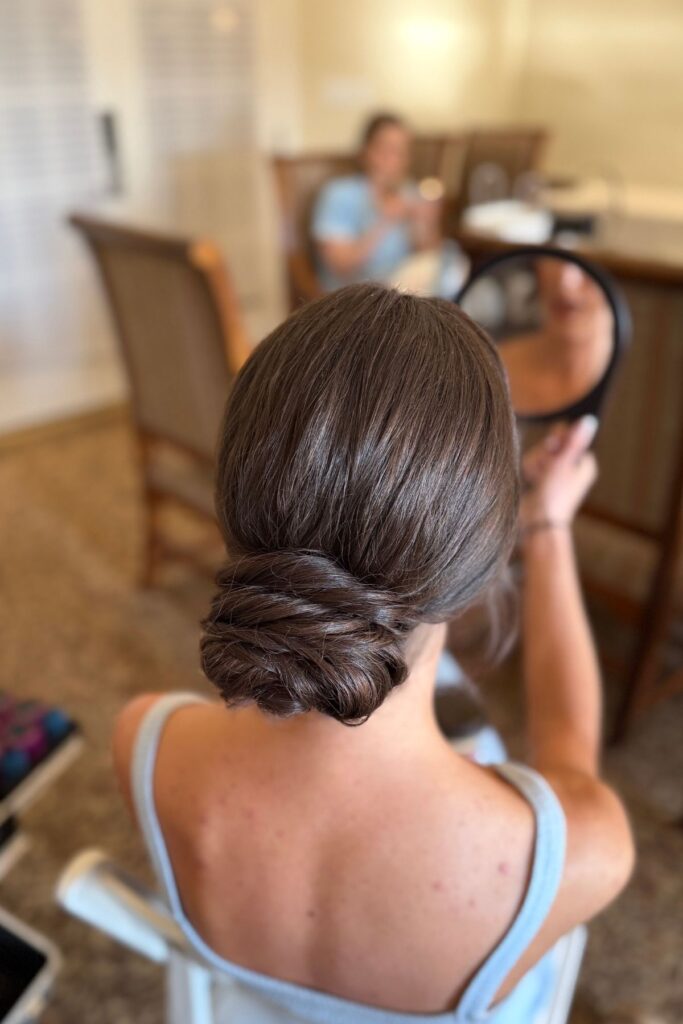 Bridal hair details styled by Urban Hair Spa