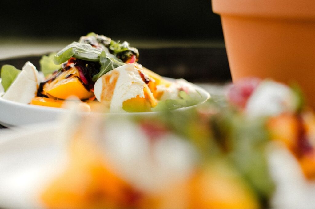 Culinary team preparing wedding catering at Blue Mountain