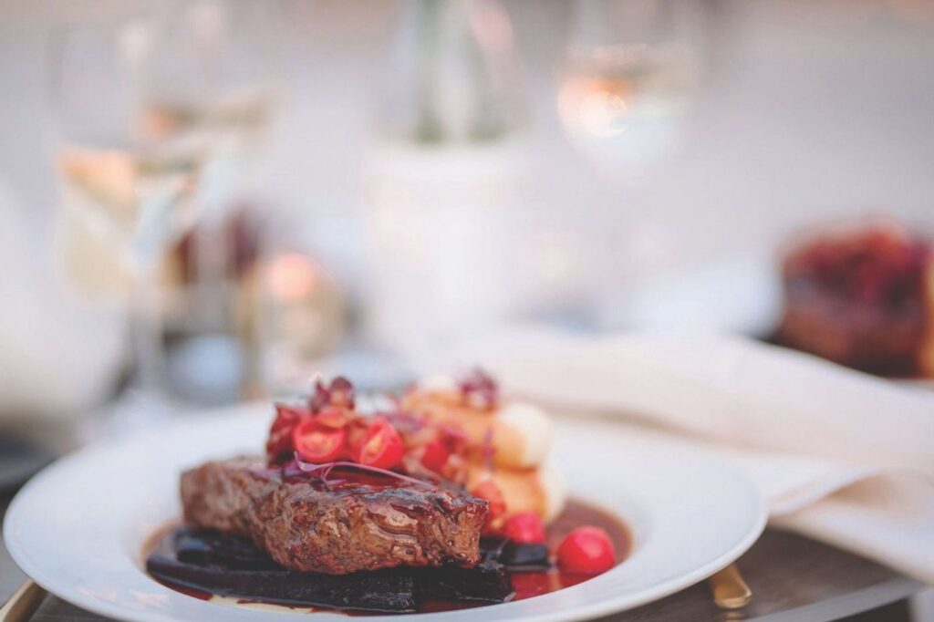 Seasonal wedding cuisine by Oliver & Bonacini near Collingwood