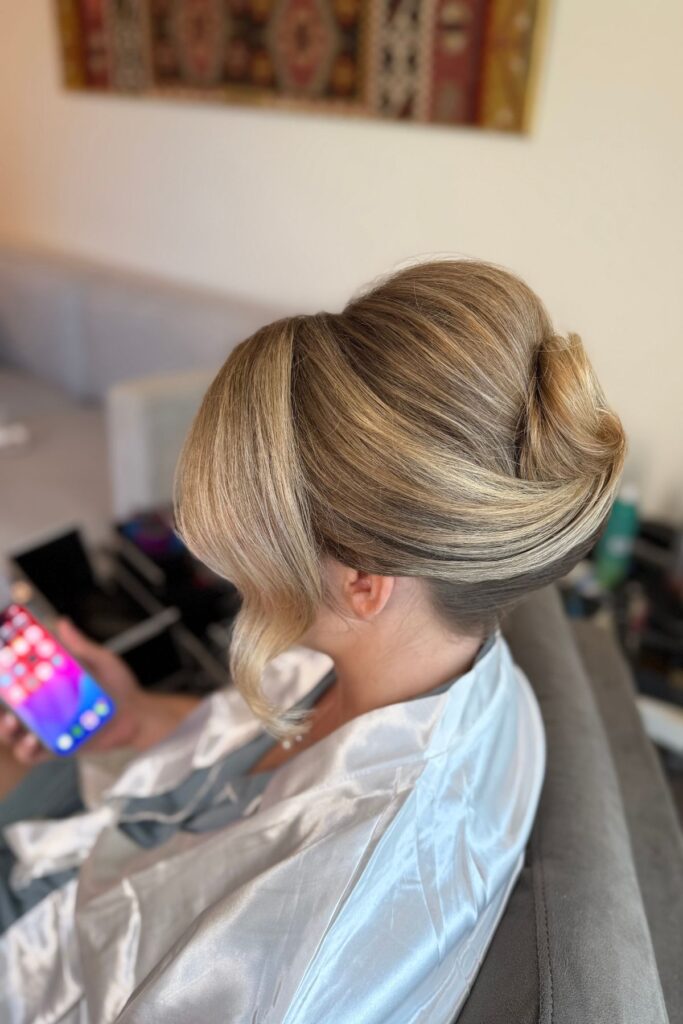 Bridal hair details styled by Urban Hair Spa