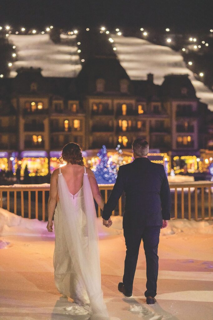 Wedding portraits in Blue Mountain Village