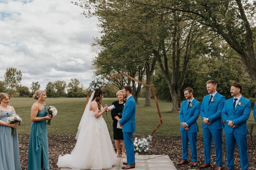 Wedding ceremony led by Sandra Marko in Blue Mountain
