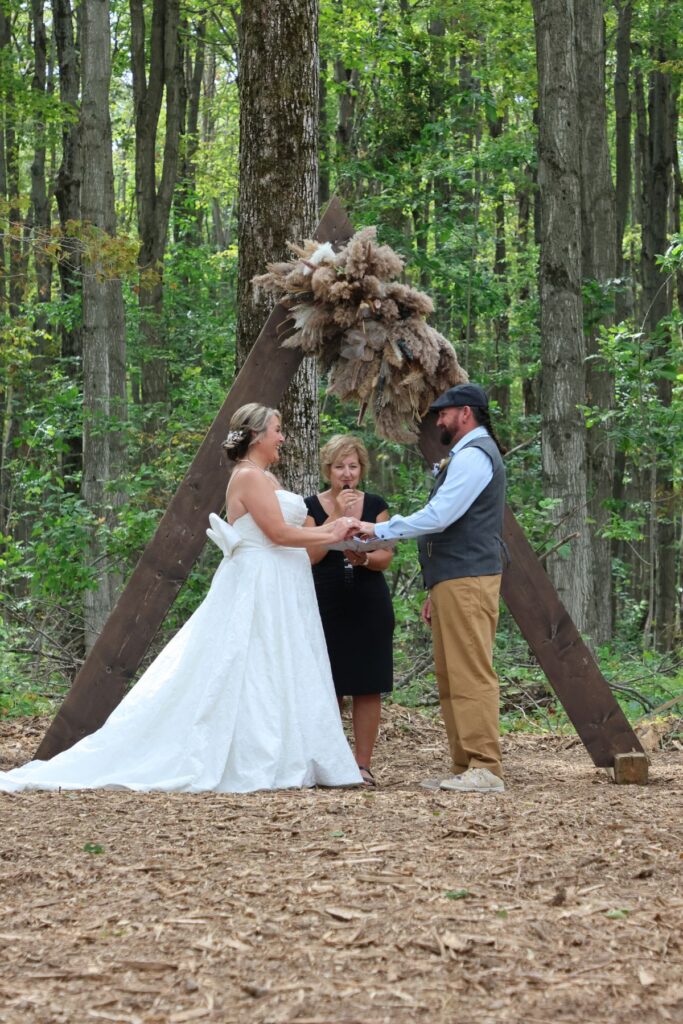 Wedding ceremony led by Sandra Marko in Blue Mountain