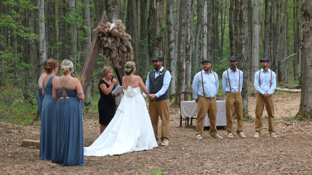wedding ceremony officiant in the blue mountains, ontario