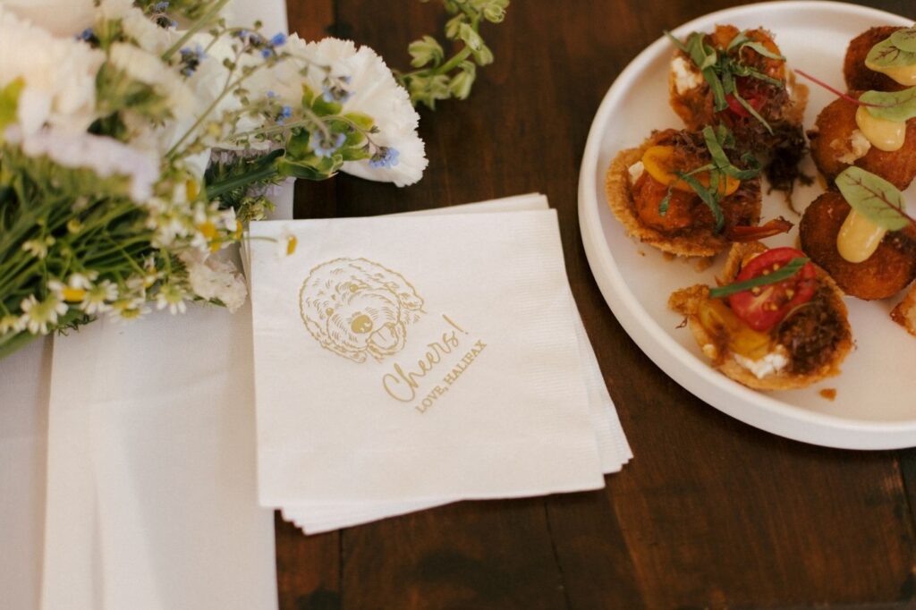 Passed wedding canapes Bruce Wine Bar Blue Mountains wedding catering