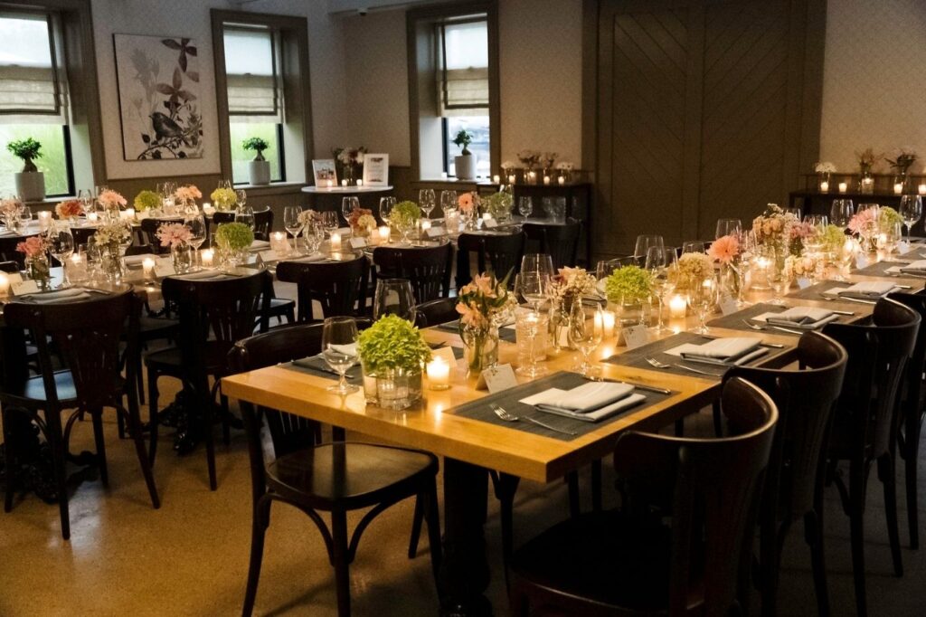 Interior view of McEwan Venues wedding venue in Blue Mountain