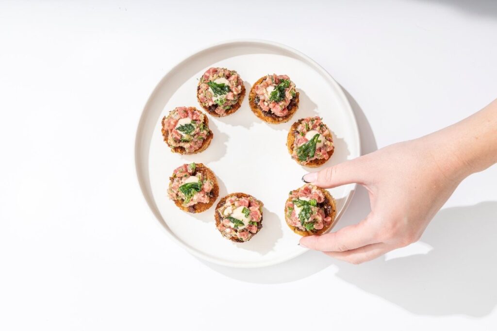 Chef preparing wedding catering for McEwan Catering in Blue Mountain