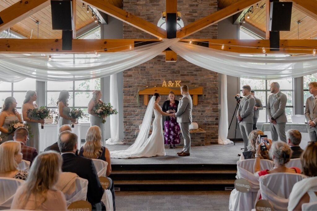 toronto ski club wedding ceremony