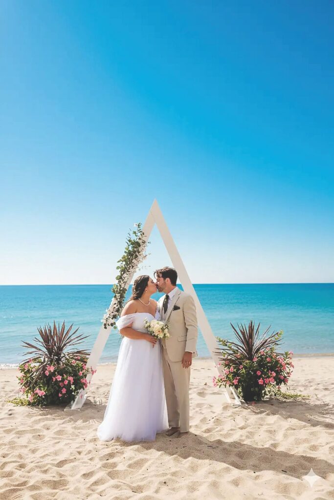 Couple celebrating at Experience CARI on Georgian Bay