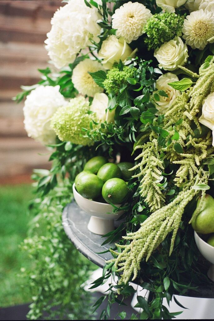 Wedding floral details by Mountain Blooms