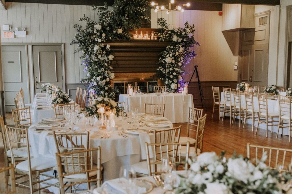 Reception floral design by Mountain Blooms Floral Design
