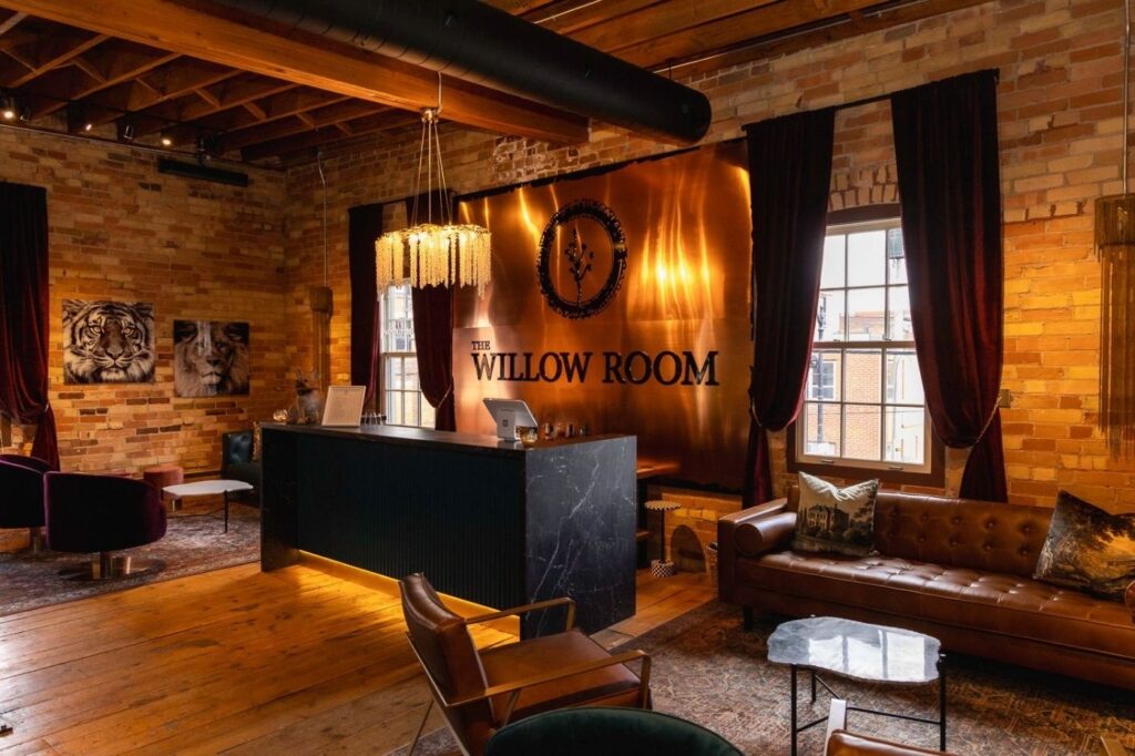 Speakeasy-inspired interior at The Willow Room