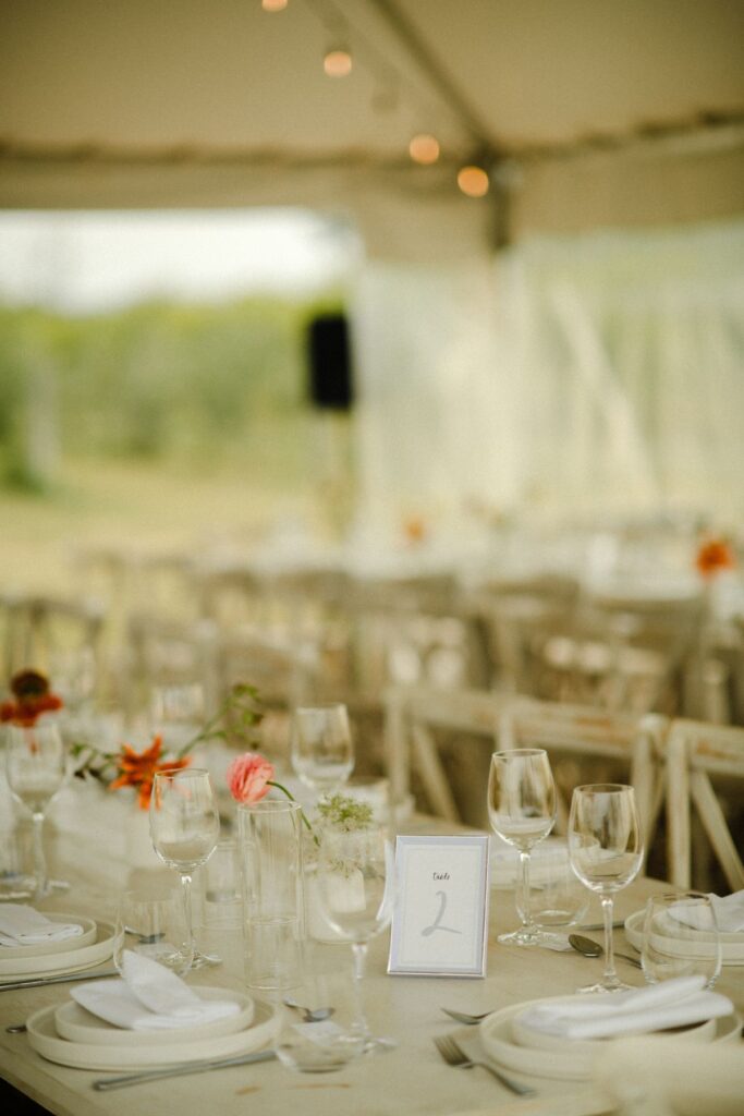 Wedding tablescape at The Woodrow at Spy
